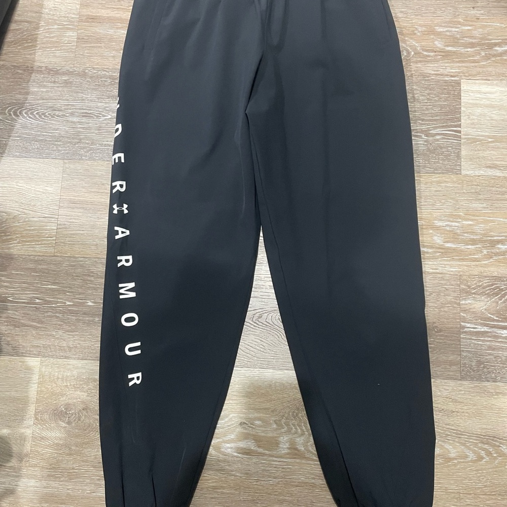 Under Armour Black Track Pants with Side Logo